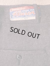1940'S DEADSTOCK KLEEESON BLACK S&P COVERT BREACHES SZ31-25