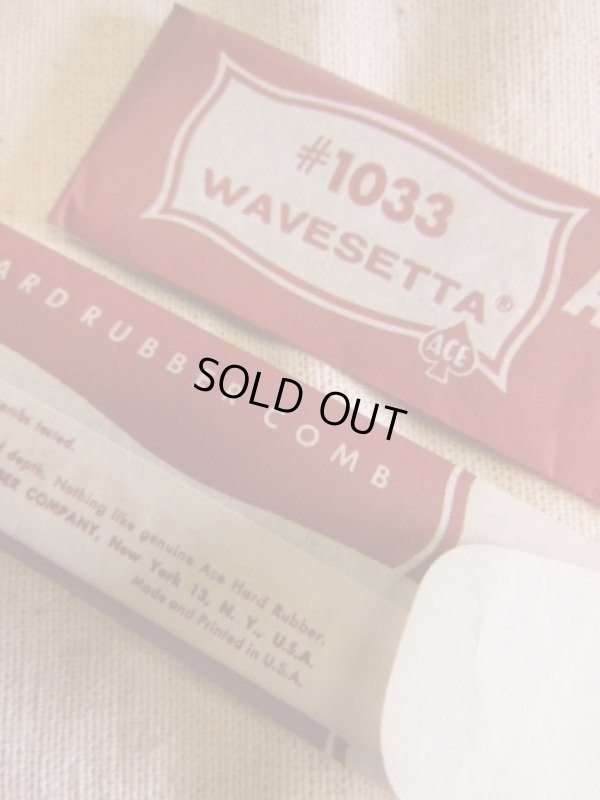 画像6: 1950'S DEADSTOCK ACE 7" COMB #1033 WAVESETTA  MADE IN U.S.A.