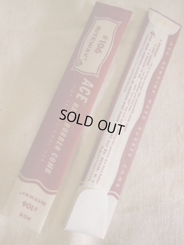 画像4: 1950'S〜 DEADSTOCK ACE 7-1/2" COMB #106 RITEWAY  MADE IN U.S.A.(1)