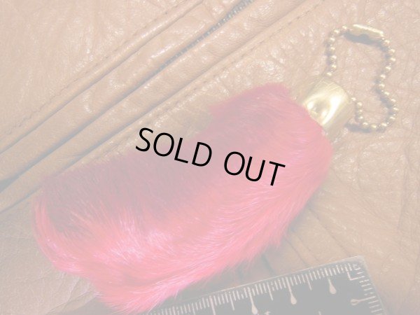 画像5: 1950'S NOS LUCKY RABBIT FOOT CHARM/ビンテージ ラビットフット/赤系/31