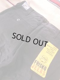 1960'S DEADSTOCK LEE FRISKO JEENS BLACK SZ 33X30