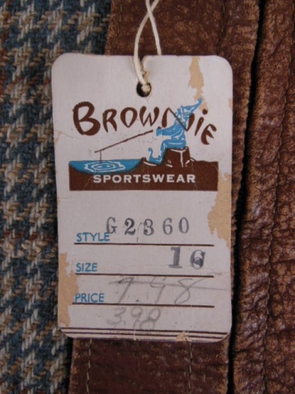 画像5: 1940'S DEADSTOCK BROWNIE SPORTSWEAR TWO TONE SPORTS JACKET/YOUTH16