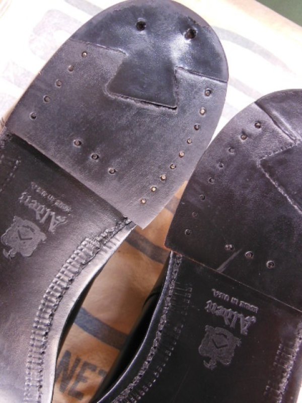 画像10: 新品 ALDEN オールデンコードバン Vチップ 961 ブラック/8.5B　