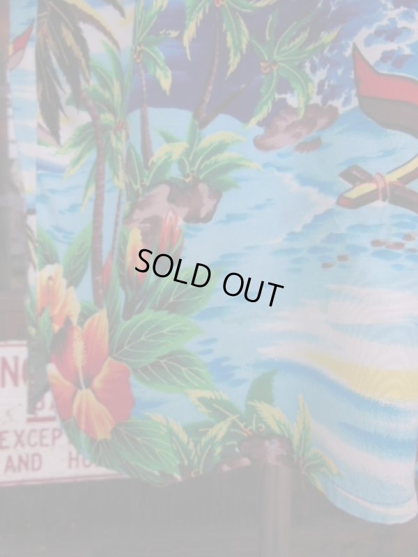 画像11: 1950'S PALI HAWAIIAN RAYON HAWAIIAN SHIRT SZ/M