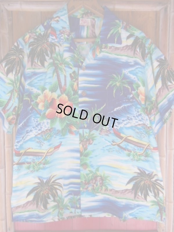 画像12: 1950'S PALI HAWAIIAN RAYON HAWAIIAN SHIRT SZ/M