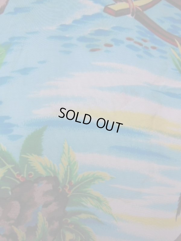 画像7: 1950'S PALI HAWAIIAN RAYON HAWAIIAN SHIRT SZ/M