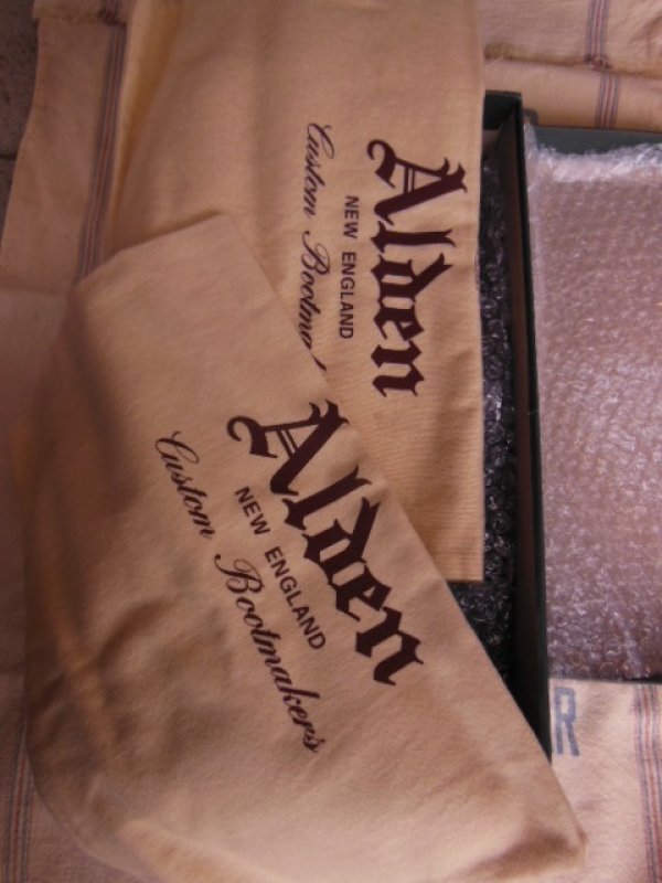 画像14: 新品 ALDEN オールデンコードバン Vチップ 961 ブラック/8.5B　