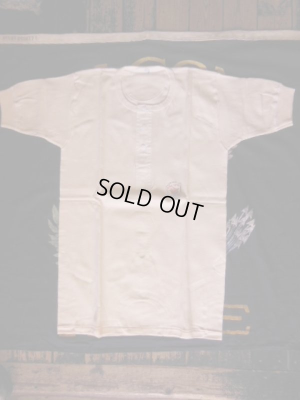 画像6: 1940'S〜 DEADSTOCK CHERMONA FRENCH HENLY NECK UNDER SHIRT SIZE/45