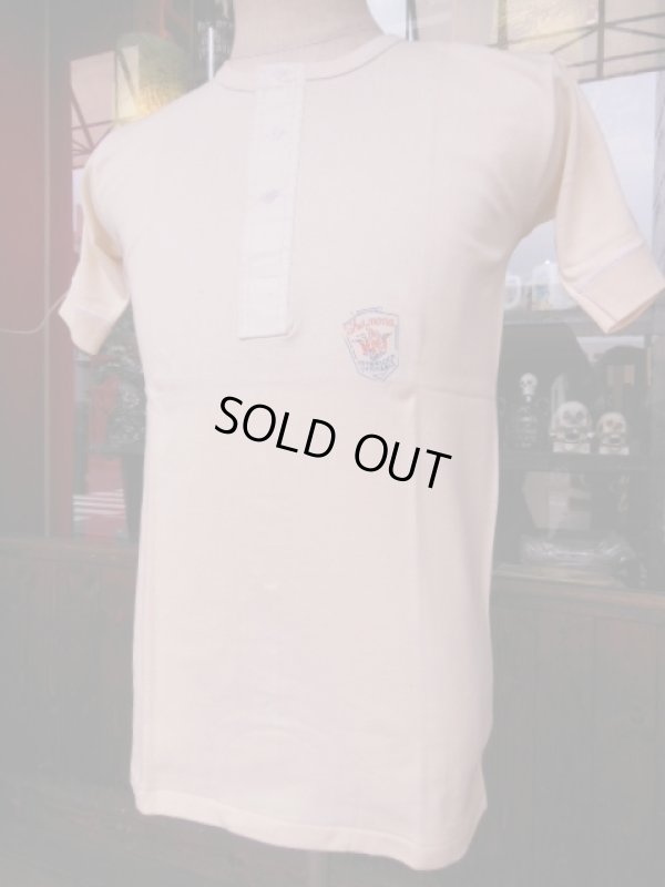 画像3: 1940'S〜 DEADSTOCK CHERMONA FRENCH HENLY NECK UNDER SHIRT SIZE/45