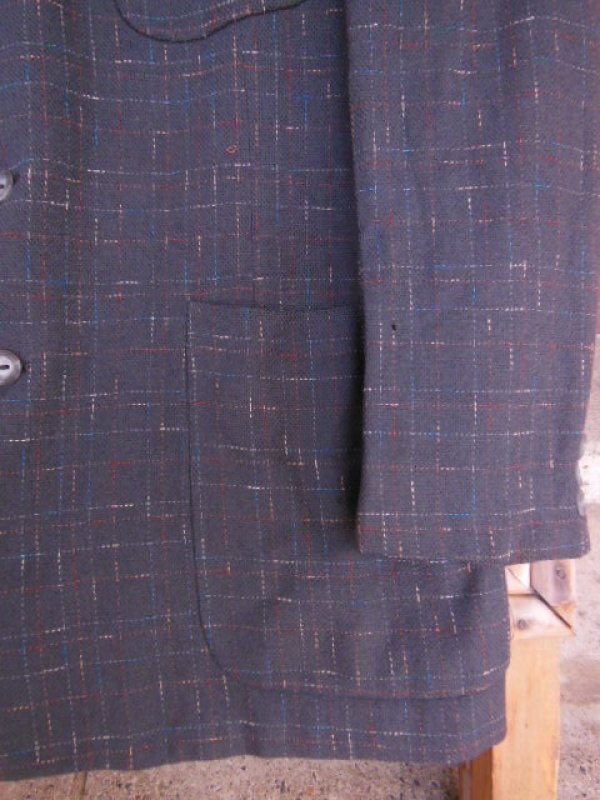 画像13: 1950'S DUNBROOK DARK CHARCOALFLECK WOOL SPORT JACKET SZ/38