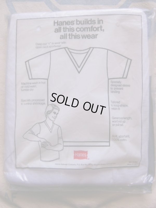 画像6: 1980'S DEADSTOCK HANES V-NECK TEE SET OF 3/ SZ/SMALL