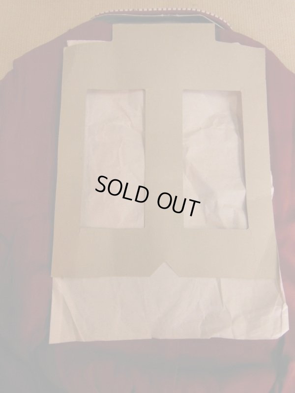 画像13: 1950'S DEADSTOCK CAMPUS BURGANDY GABERDINE PULLOVER/SIZE10 