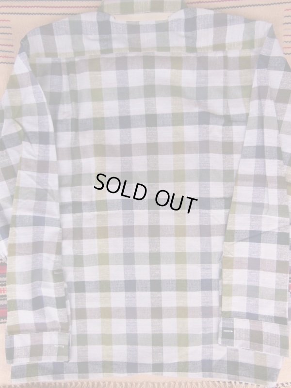 画像9: 1960'S DEADSTOCK MANHATTAN COTTON PLAID SHIRT SZ/MEDIUM 
