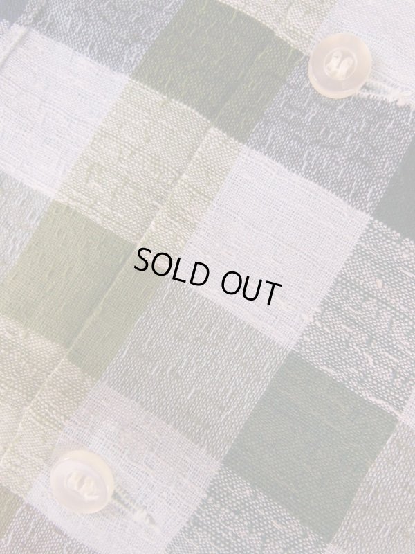 画像12: 1960'S DEADSTOCK MANHATTAN COTTON PLAID SHIRT SZ/MEDIUM 