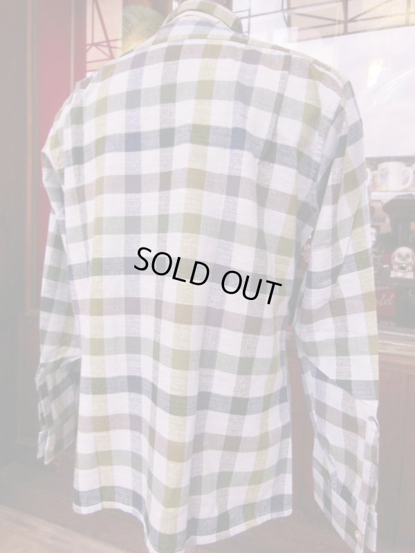 画像7: 1960'S DEADSTOCK MANHATTAN COTTON PLAID SHIRT SZ/MEDIUM 