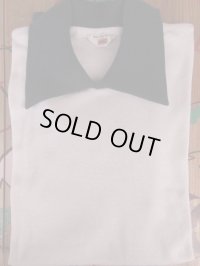 1950'S DEADSTOCK HANES SWEAD KNIT L/S GRAY X NAVY/SIZE/MEDIUM 