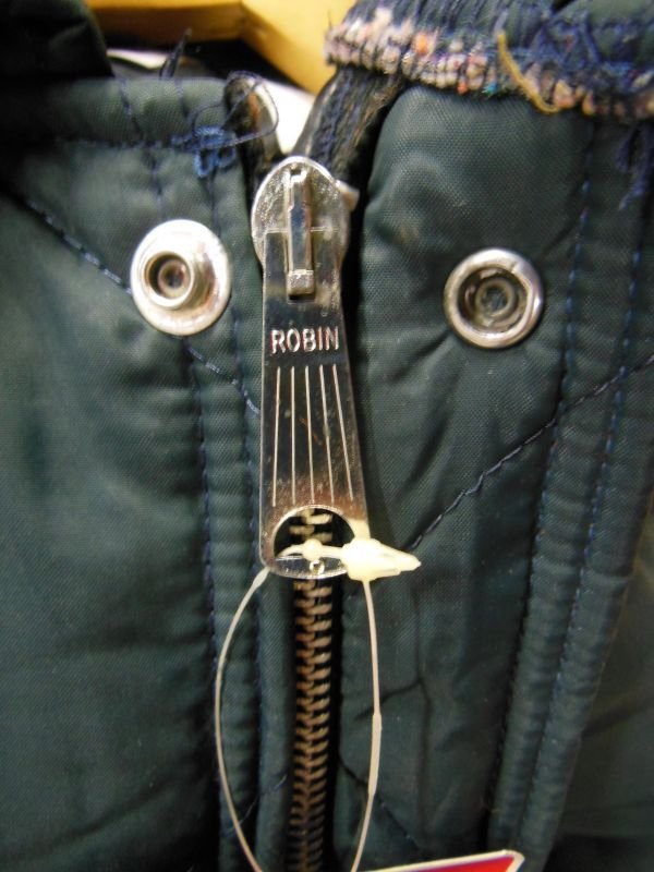 画像12: 1970'S DEADSTOCK BIG SMITH QUITED NYLON JACKET/NAVY/SZ/MEDIUM