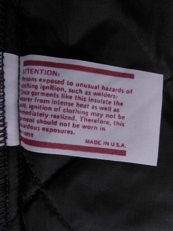 画像13: 1970'S DEADSTOCK BIG SMITH QUITED NYLON JACKET/NAVY/SZ/MEDIUM