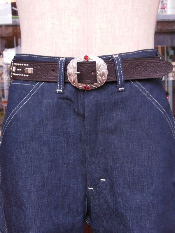 画像6: RAWHIDE STUDDED & JEWELED BELT LOT-341/ 1-3/8"[35MM] 