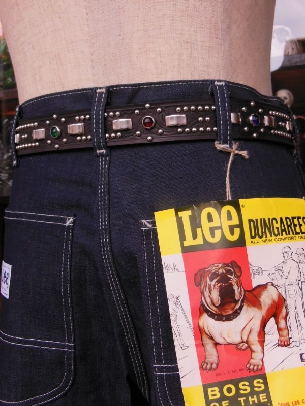 画像9: RAWHIDE STUDDED & JEWELED BELT LOT-341/ 1-3/8"[35MM] 