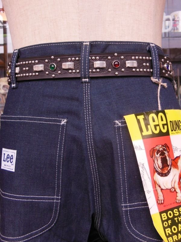 画像8: RAWHIDE STUDDED & JEWELED BELT LOT-341/ 1-3/8"[35MM] 