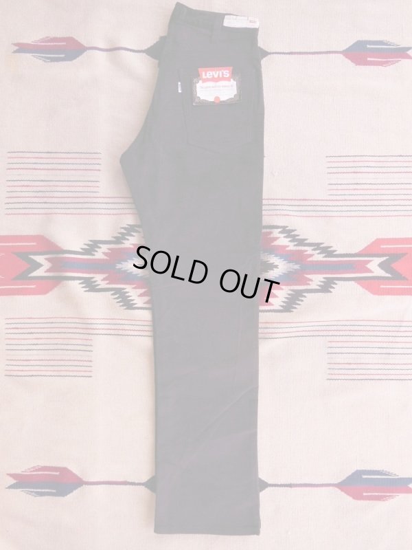 画像3: 1960'S〜 DEADSTOCK LEVI'S 518-2059  BIG"E" BLACK CORDUROY PANTS/33X32