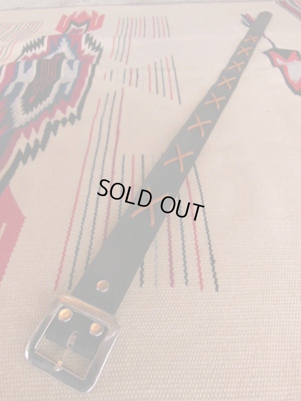 画像3: サンプルセール！RAWHIDE THE WILD ONE JOHNNY 乱暴者マーロンブランド LACE BELT LOT-200/ 1-1/2"[38MM]