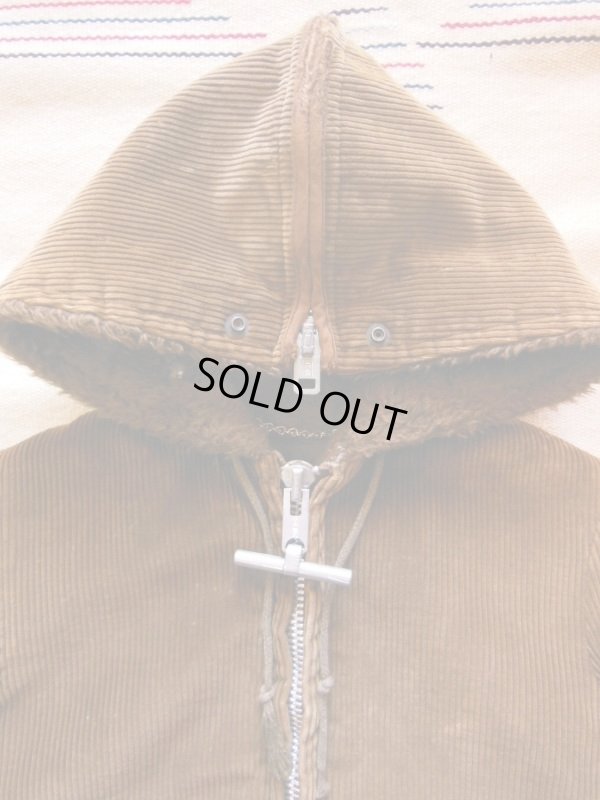 画像3: 1960'S MIGTHY-MAC BROWN COTDUROY HOODED COAT SIZE/6