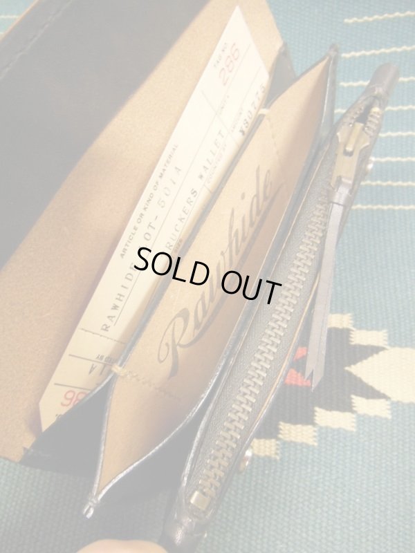 画像7: RAWHIDE STUDDED & JEWELED TRUCKERS WALLET LOT-501A/BLACK