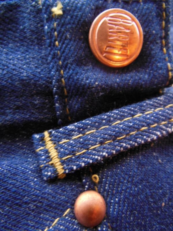 画像7: 1950'S DEADSTOCK BARTEL TEXAS STYLE 11-1/4 OZ DENIM PANTS/49ZX/SIZE/16/27X36 