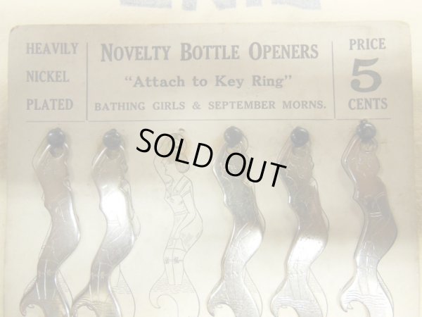 画像9: 1920'S NOS NOVERTY BOTTLE OPNER [SEPTEMBER MORNS]裸女性栓抜き