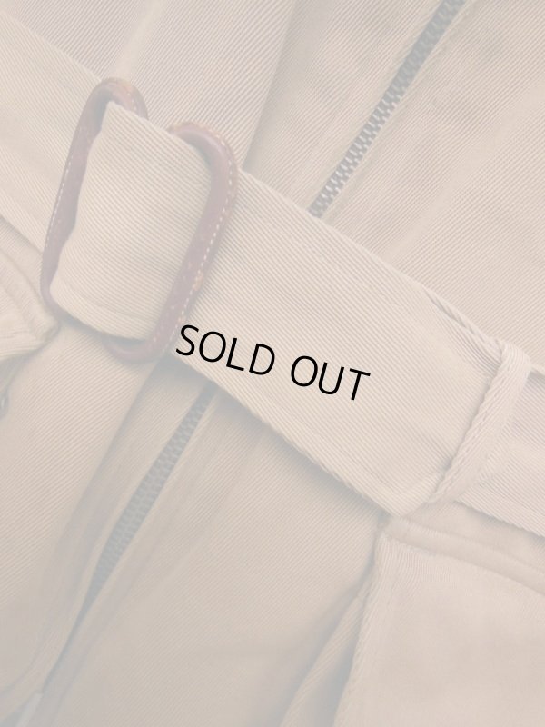 画像8: 1940'S　SPORTCLAD KHAKI COTTON TWILL BELTED COAT SZ/L