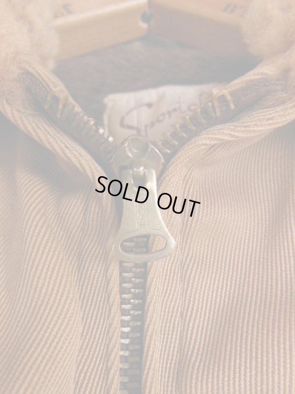 画像10: 1940'S　SPORTCLAD KHAKI COTTON TWILL BELTED COAT SZ/L