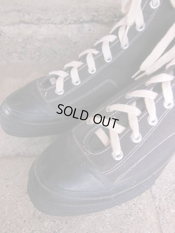 画像5: 1950'S CONVERSE BLACK FOOTBALL SHOES/12