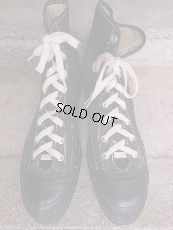 画像3: 1950'S CONVERSE BLACK FOOTBALL SHOES/12