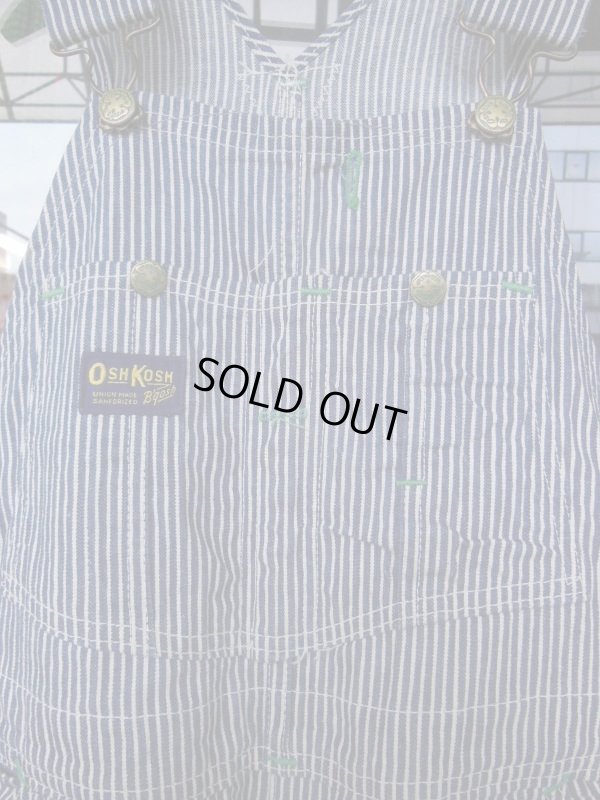 画像7: 1960'S OSH KOSH KICKORY STRIPE OVERALLS 32X34