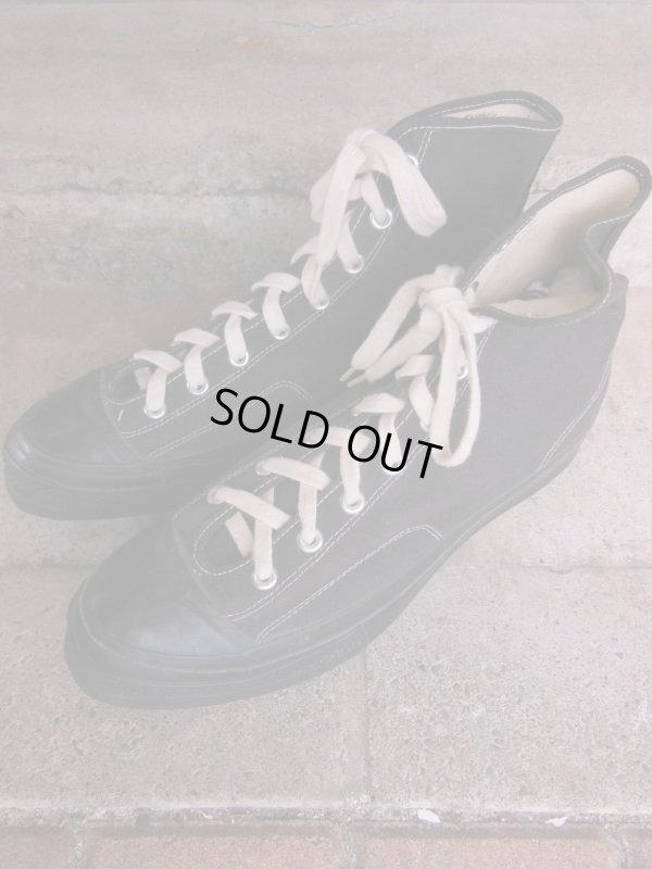 画像4: 1950'S CONVERSE BLACK FOOTBALL SHOES/12