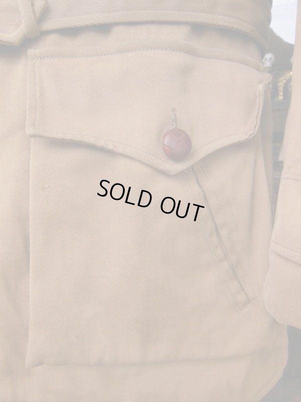 画像11: 1940'S　SPORTCLAD KHAKI COTTON TWILL BELTED COAT SZ/L