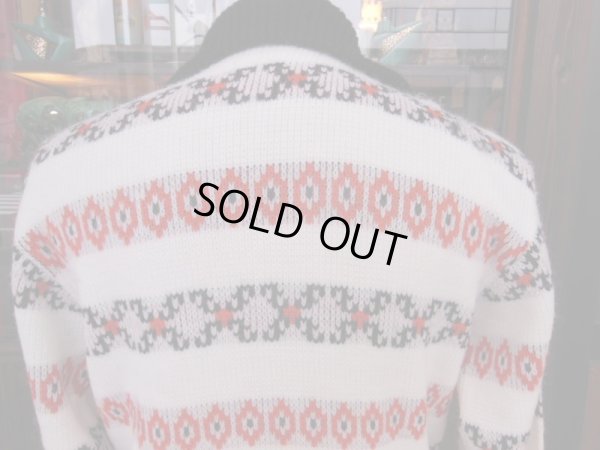 画像15: 1950'S〜 SPORTSWEAR by REVERE BORDER ZIP FRONT CARDIGAN SIZE/L