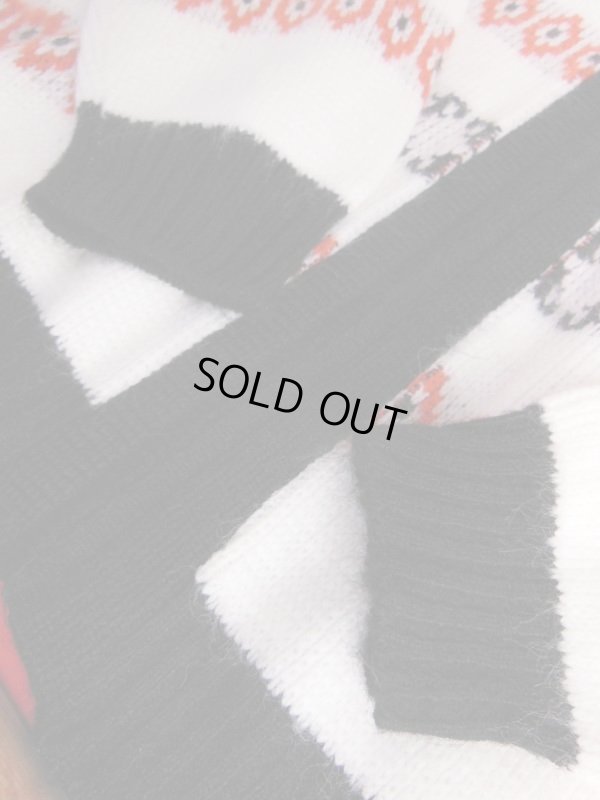 画像12: 1950'S〜 SPORTSWEAR by REVERE BORDER ZIP FRONT CARDIGAN SIZE/L