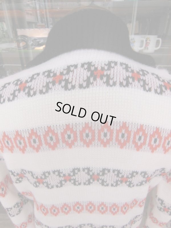 画像10: 1950'S〜 SPORTSWEAR by REVERE BORDER ZIP FRONT CARDIGAN SIZE/L