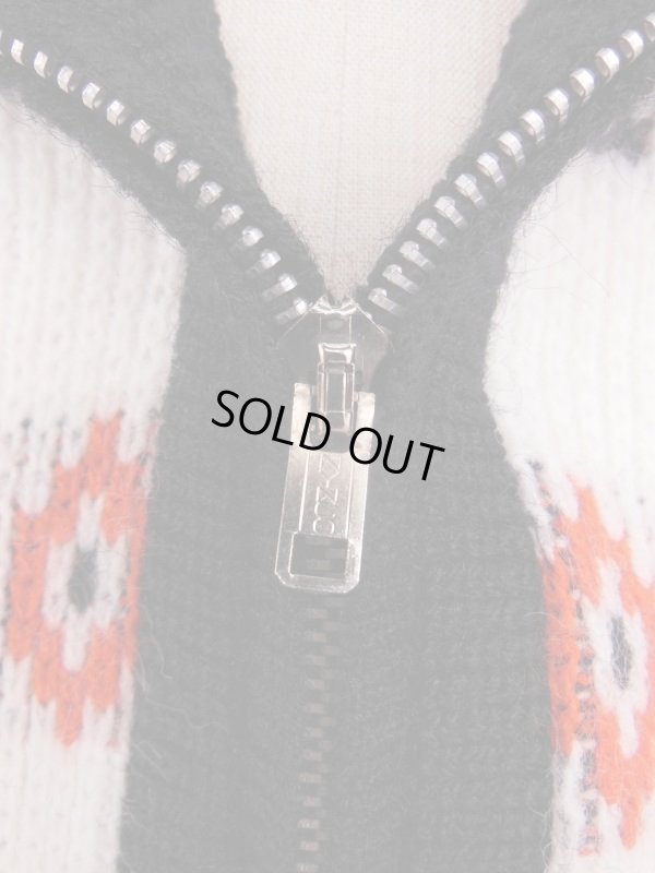 画像9: 1950'S〜 SPORTSWEAR by REVERE BORDER ZIP FRONT CARDIGAN SIZE/L