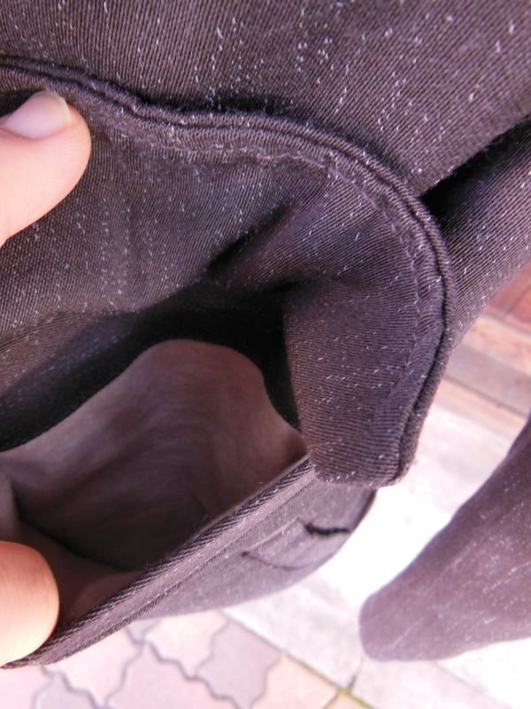 画像13: 1950'S SEARS FRATANITY PREP FLECK DARK BROWN GABERDINE WINTER COAT SZ/S