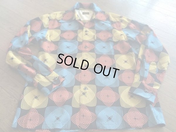 画像14: The GROOVIN HIGH 1950S STYLE RAYON PRINT BOX SHIRT LONG/YELLOW/SMALL 
