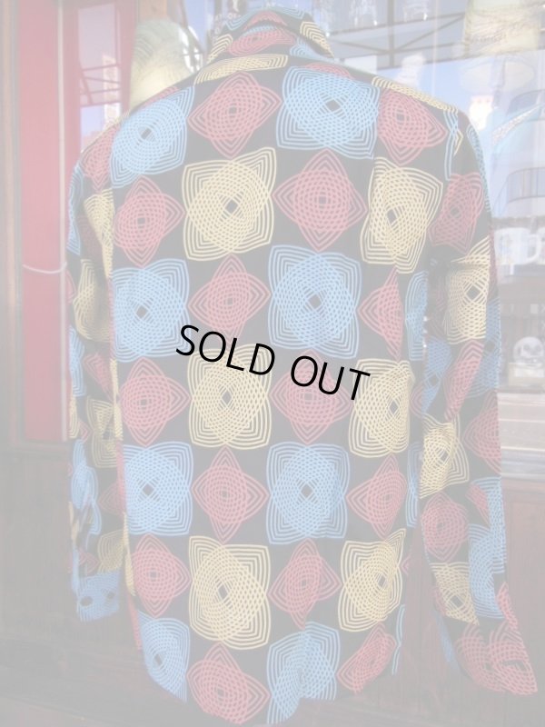 画像11: The GROOVIN HIGH 1950S STYLE RAYON PRINT BOX SHIRT LONG/YELLOW/SMALL 
