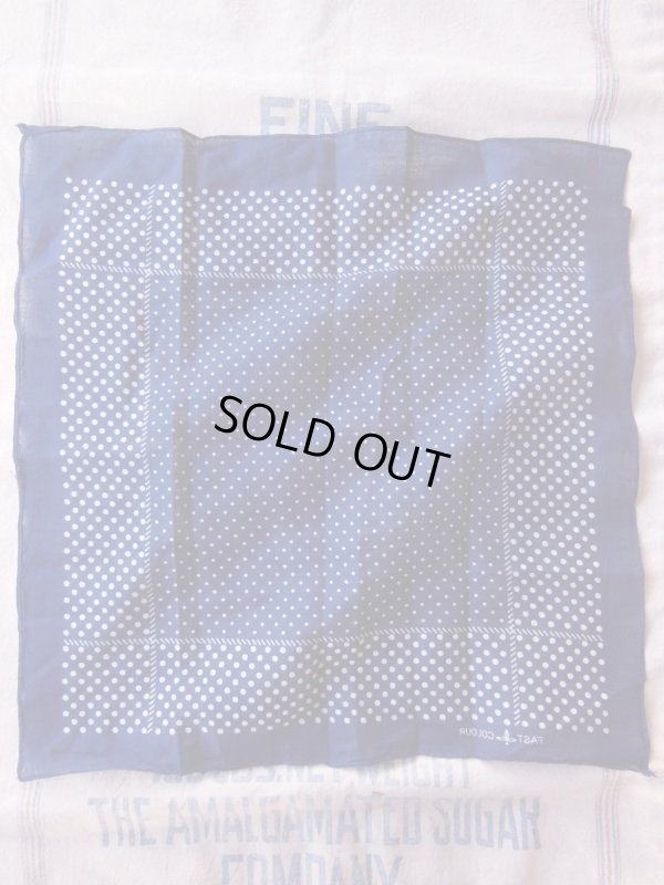 画像7: 1950'S DEADSTOCK POLKADOT BANDANA 