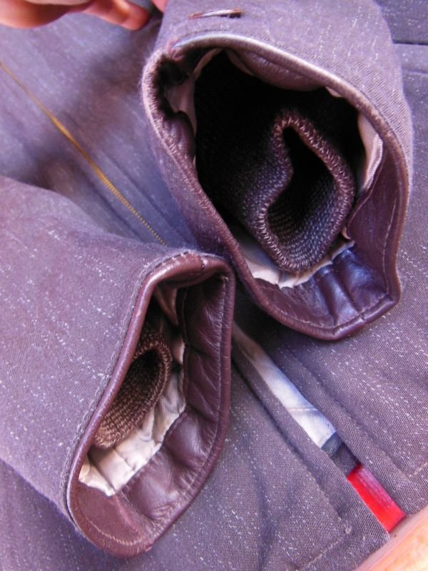 画像20: 1950'S SEARS FRATANITY PREP FLECK DARK BROWN GABERDINE WINTER COAT SZ/S