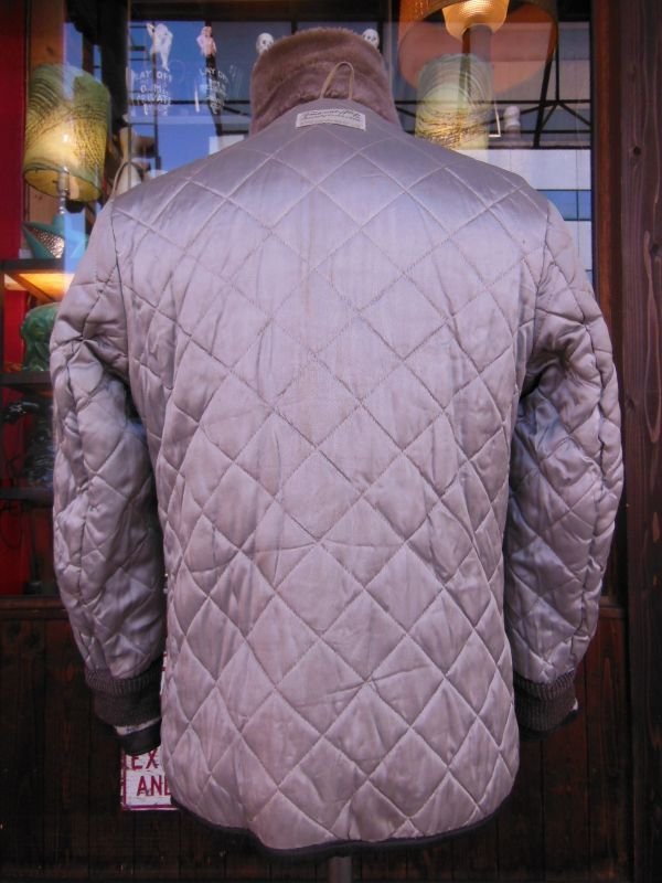 画像16: 1950'S SEARS FRATANITY PREP FLECK DARK BROWN GABERDINE WINTER COAT SZ/S