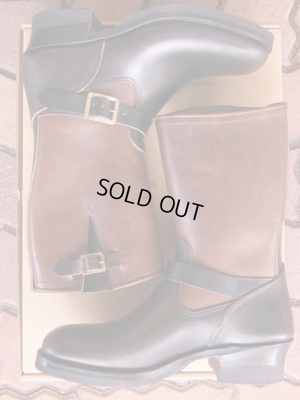 画像8: Attractions 新型 Lot.444 ENGINEER BOOTS（HORSE BUTT）エンジニアブーツ/BLACKXBROWN/9D