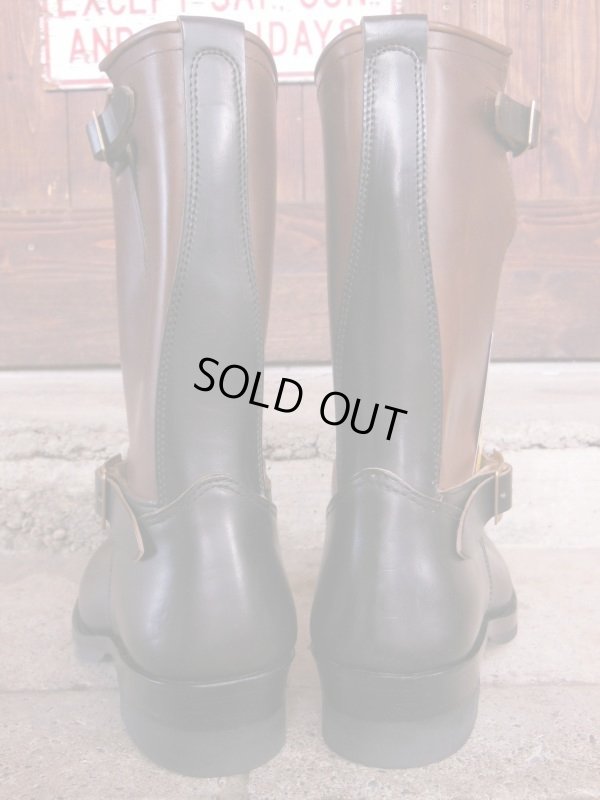 画像4: Attractions 新型 Lot.444 ENGINEER BOOTS（HORSE BUTT）エンジニアブーツ/BLACKXBROWN/9D